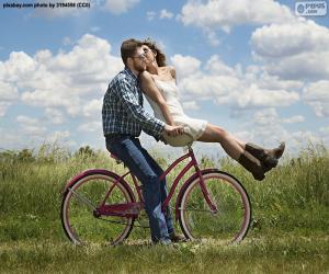 Puzzle Ρομαντική βόλτα με ποδήλατο